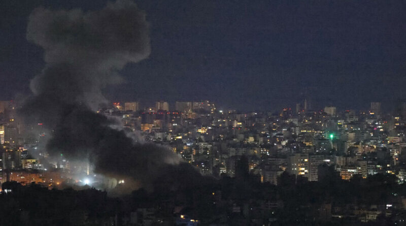 Israel strikes Beirut, targeting underground Hezbollah drone facilities