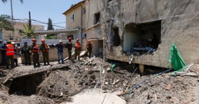 Israeli building hit in wave of drone attacks: rescue services