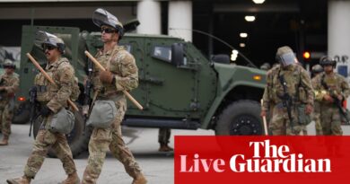 LA protests live: teargas and rubber bullets fired as Trump deployment of national guard branded ‘alarming abuse of power’