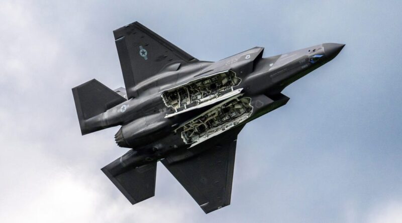 Lockheed Martin shares sank as much as 7% after a report that the Pentagon is halving F-35 requests for the Air Force