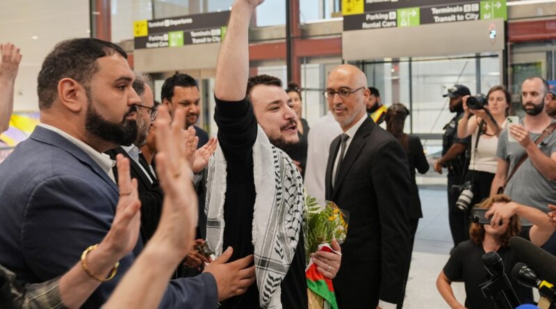 Mahmoud Khalil vows to continue to ‘speak up for Palestine’ after release