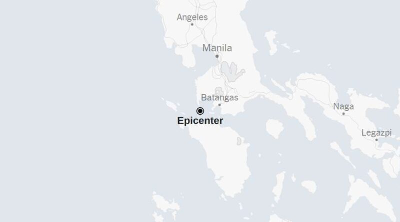 Map: 5.1-Magnitude Earthquake Strikes the Philippines