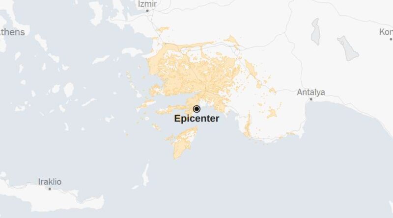 Map: 5.8-Magnitude Earthquake Strikes Turkey