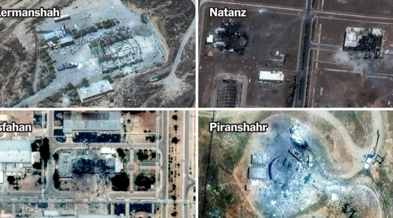 Maps: See Where Israeli Strikes Damaged Iranian Nuclear and Military Facilities