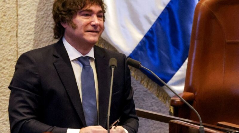 Milei says Argentina to move Israel embassy to Jerusalem in 2026