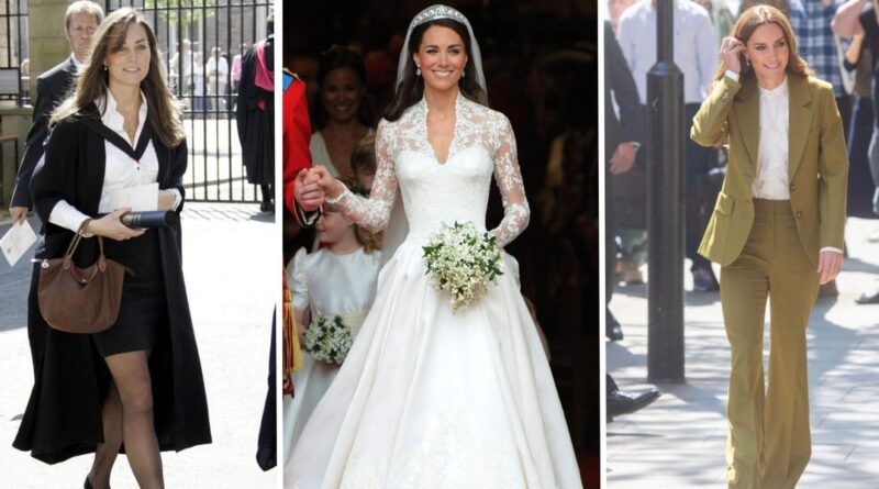 Photos show how Kate Middleton's style has evolved over the years