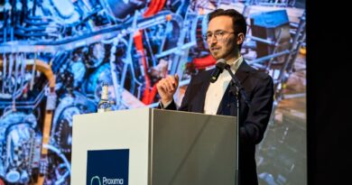 2025-03-11 - Photo from Proxima Fusion’s Munich lab opening event, featuring remarks by Proxima CEO Francesco Sciortino - image credits Fabian Vogl for Proxima Fusion