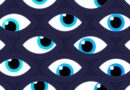 Seamless Eyes Spy Abstract Background Pattern