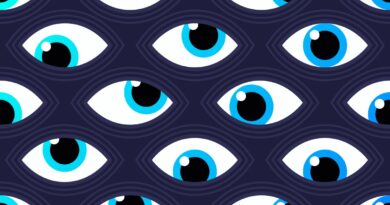 Seamless Eyes Spy Abstract Background Pattern