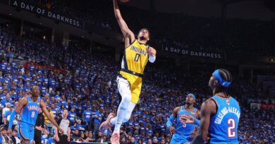 Tyrese Haliburton in action.
