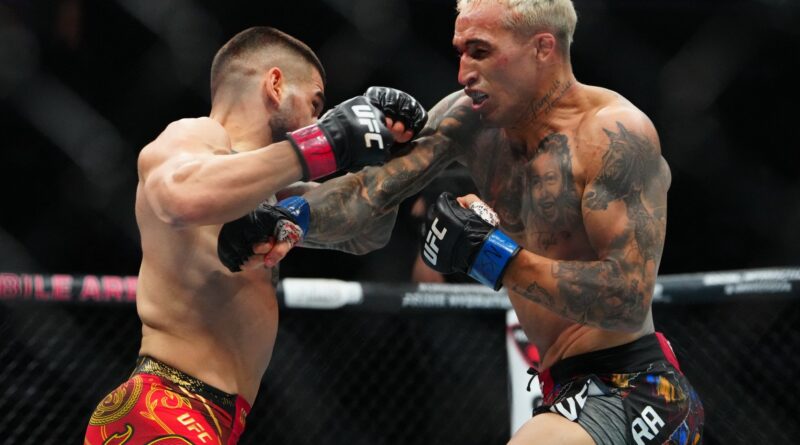 Topuria wins UFC lightweight title with stunning knockout of Oliveira