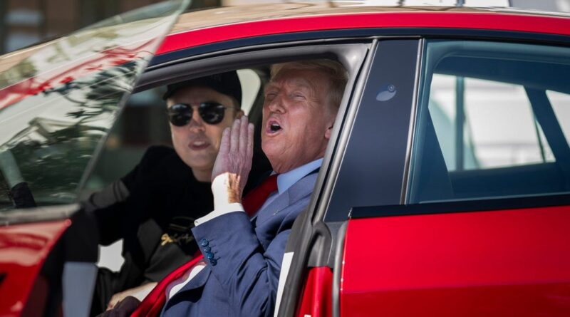 Trump is considering selling his Tesla after feuding with Elon Musk