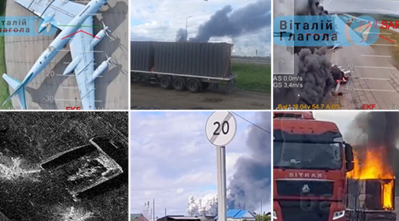 Ukraine Hid Attack Drones in Russia. These Videos Show What Happened Next.