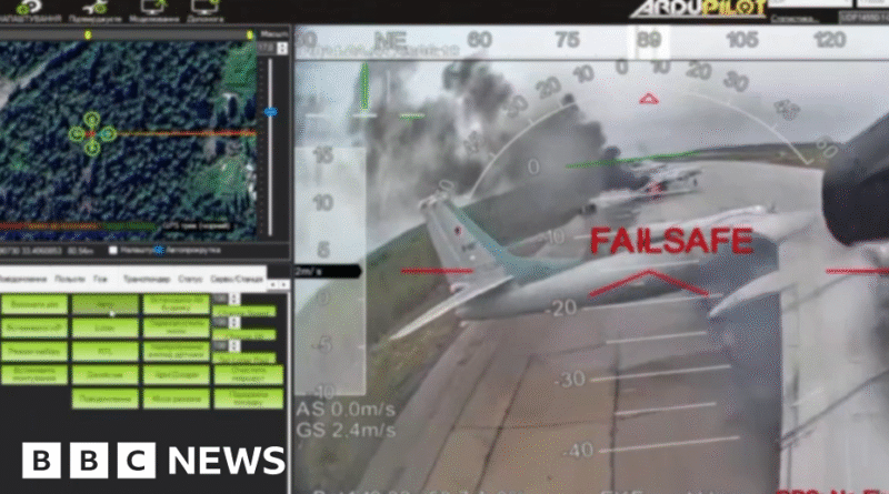 Ukraine drones strike bombers during major attack in Russia