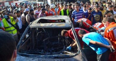 3 dead in north Lebanon strike that Israel says hit Hamas militant