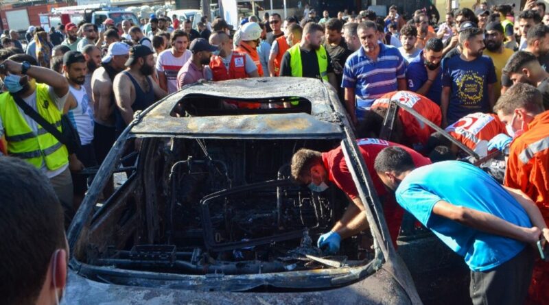 3 dead in north Lebanon strike that Israel says hit Hamas militant