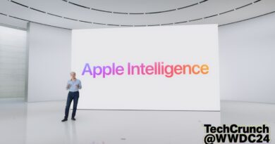 Apple Software Engineering SVP Craig Federighi, seen presenting Apple Intelligence at WWDC 2024