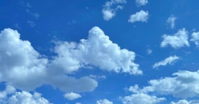 blue sky with white clouds