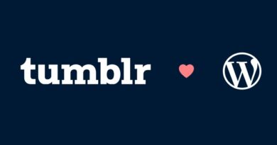 Tumblr and WordPress logos