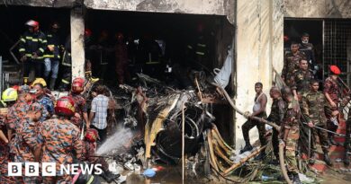 Bangladesh crash: At least 20 dead after air force jet crashes into school