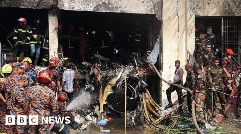 Bangladesh crash: At least 20 dead after air force jet crashes into school