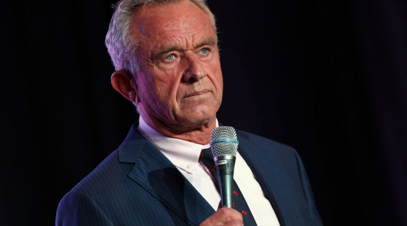 WASHINGTON, DC - MAY 24: Independent presidential candidate Robert F. Kennedy Jr. speaks at the Libertarian National Convention on May 24, 2024 in Washington, DC. Kennedy is seeking qualification to be part of the first presidential debate currently scheduled on June 27 between Democratic presidential nominee President Joe Biden and Republican presidential nominee former President Donald Trump. (Photo by Kevin Dietsch/Getty Images)