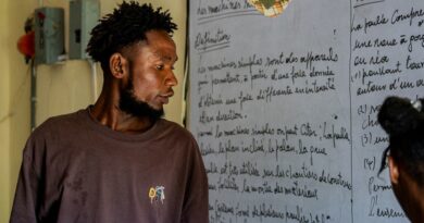 Edens desire teaches a class at antenor firmin school.