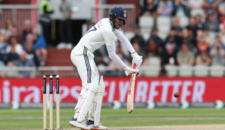 Shubman Gill in action.