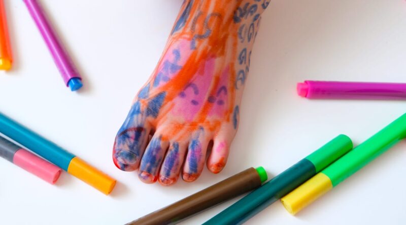 I stopped telling my kids not to draw on their bodies with markers. Sometimes I even encourage it.