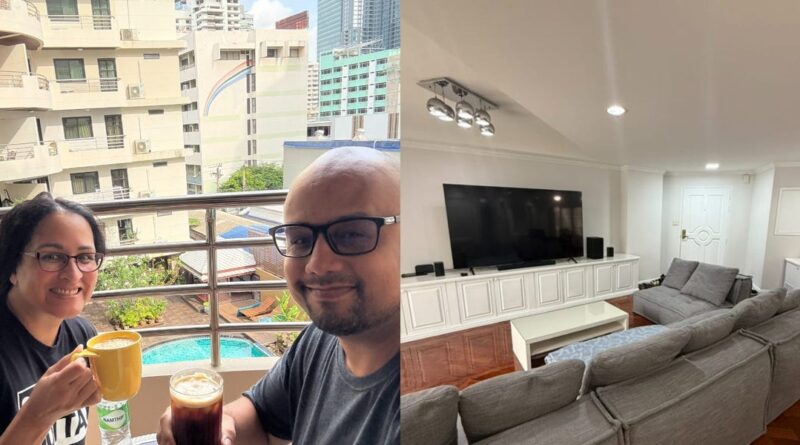 I want to retire early, so I moved my family to Thailand to save money. Take a look inside our $1,200 family home in Bangkok.