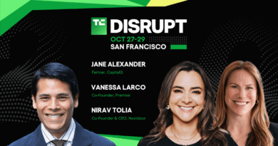 TechCrunch Disrupt 2025 Nirav Tolia, Jane Alexander, Vanessa Larco