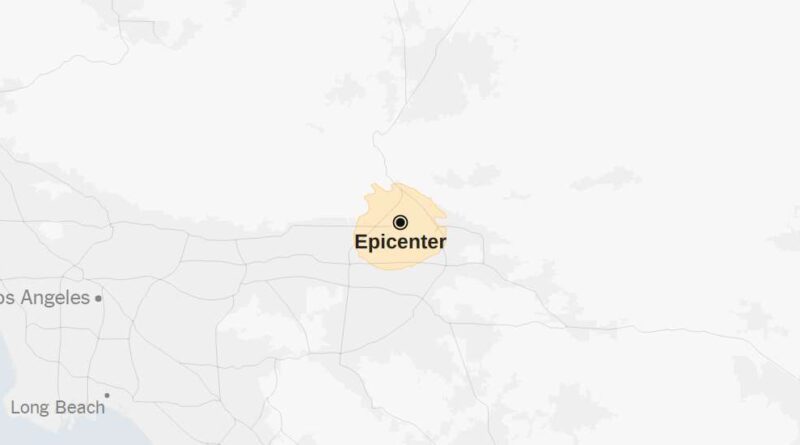 Map: 4.3-Magnitude Earthquake Strikes Southern California