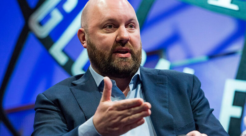Marc Andreessen, co-founder and general partner of Andreessen Horowitz, speaks during the 2015 Fortune Global Forum in San Francisco, California, U.S., on Tuesday, Nov. 3, 2015. The forum gathers Global 500 CEO's and innovators, builders, and technologists from some of the most dynamic, emerging companies all over the world to facilitate relationship building at the highest levels. Photographer: David Paul Morris/Bloomberg via Getty Images