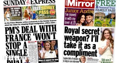 Newspaper headlines: 'Kate aces it' and UK PM 'won't stop a single boat'