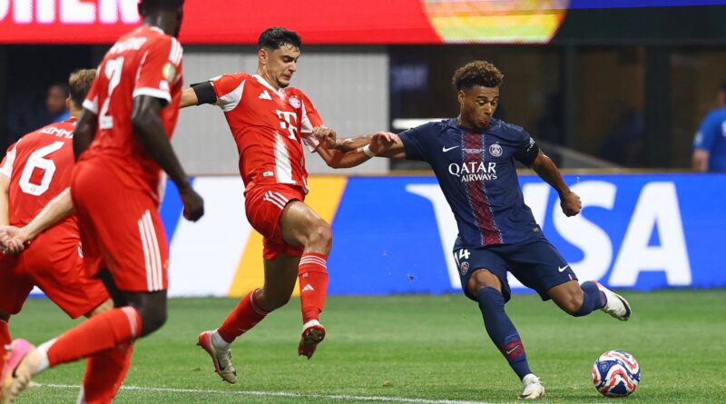 Nine-man PSG into Club World Cup semis with wild 2-0 win over Bayern Munich