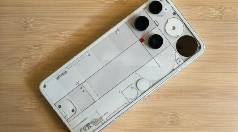 Nothing Phone 3 on a wooden board