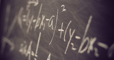 math equations on a chalkboard