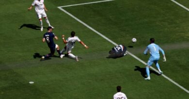 Paris Saint-Germain's Fabian Ruiz scores their first goal