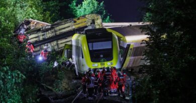 Passenger train derails in Germany, killing three and injuring dozens