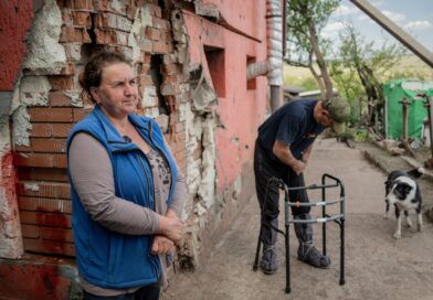 Photos: Ukrainian farmers risk lives to clear mines with rakes and tractors