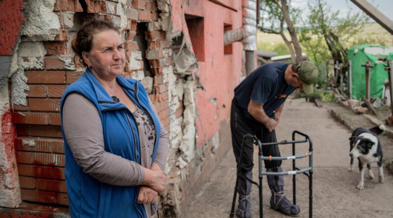 Photos: Ukrainian farmers risk lives to clear mines with rakes and tractors