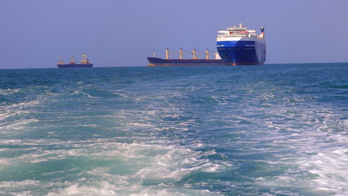 Red Sea ship hit by multiple assaults in apparent step-up in Houthi tactics