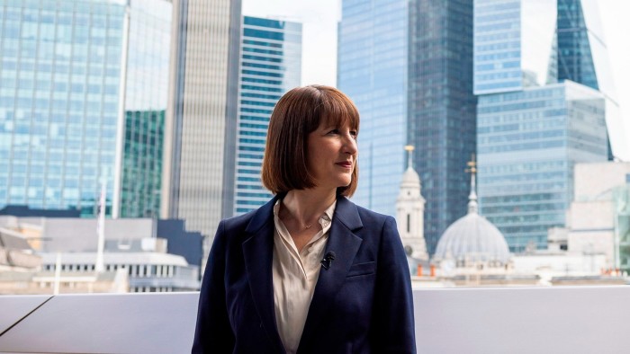 Rachel Reeves in the City of London