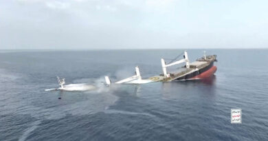 Russian crew member of ship sunk by Houthi militants undergoing treatment in Yemen