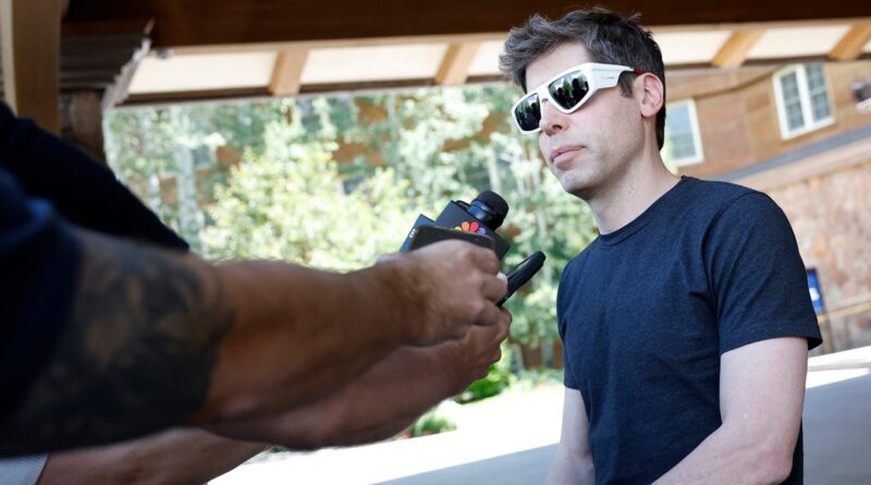 Sam Altman rolled up to Sun Valley to some burning questions on Zuckerberg, Musk, and Trump
