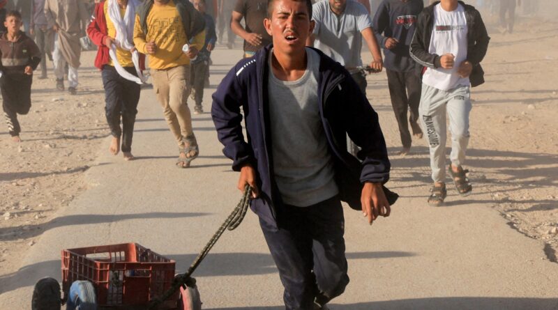 Starving Palestinians pepper-sprayed at GHF aid site in Gaza, video shows