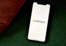 The Substack logo on a smartphone