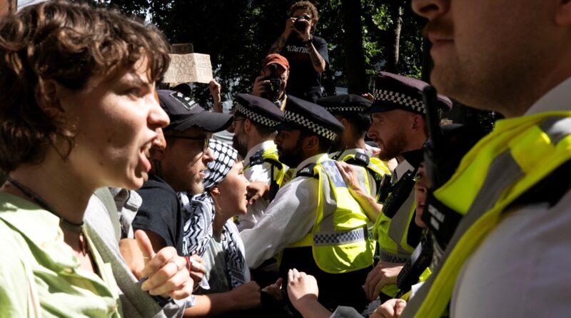Supporters of banned Palestine Action group arrested at London protest