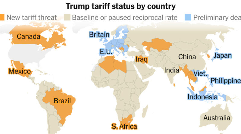 Tracking Trump’s Tariffs: Rates for China, the E.U. and More