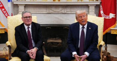Trump says he did not discuss UK plan to recognize Palestinian state with Starmer